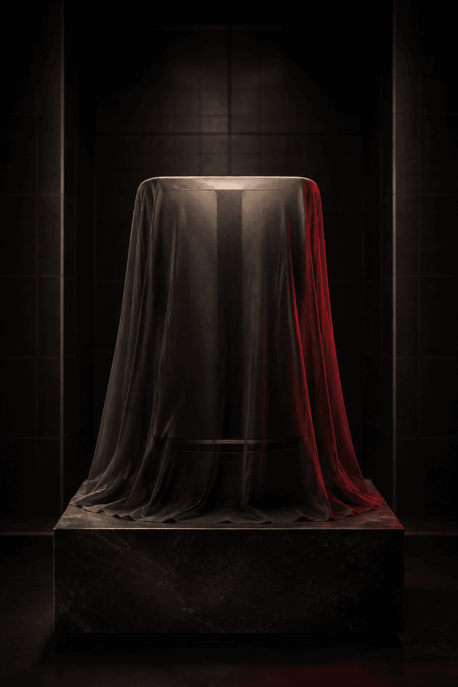 Mystery prize concealed beneath fabric